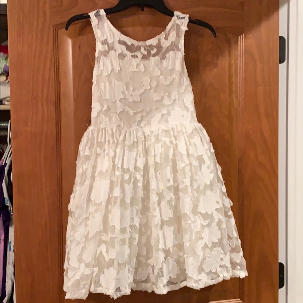 Beautiful girls white dress size 12